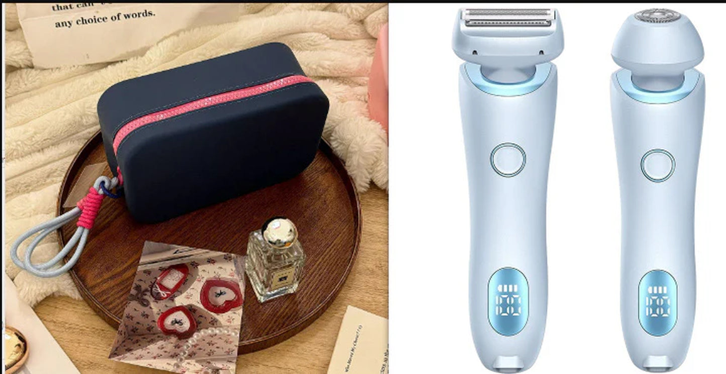 “2-In-1 USB Rechargeable Hair Remover & Epilator – Smooth Shave for Face, Body, and Bikini”